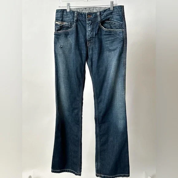VINTAGE Y2K DIESEL Mid Rise Blue Jeans Size-women's 31 Vintage Early 2000s Denim Boot Cut